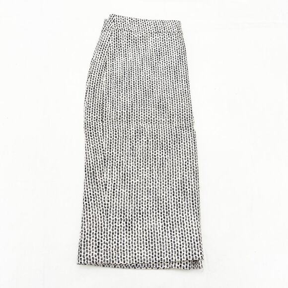 J. Crew No. 2 Pencil Woven Patterned Cotton/Linen Blend Pencil Skirt Size 2 - Picture 5 of 5